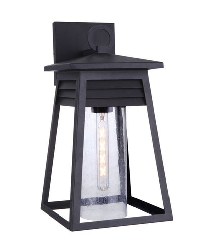 ##Antique Hardware## Becca 1 Light Large Outdoor Wall Lantern in Textured Black