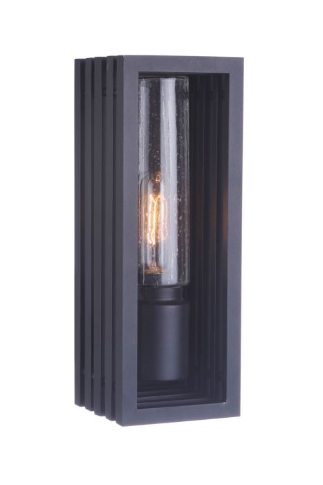 ##Antique Hardware## Carmel 1 Light Small Outdoor Wall Lantern in Textured Black