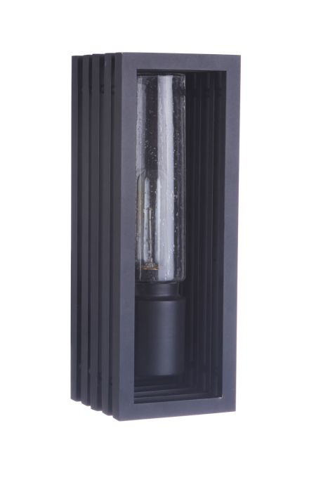 ##Antique Hardware## Carmel 1 Light Small Outdoor Wall Lantern in Textured Black