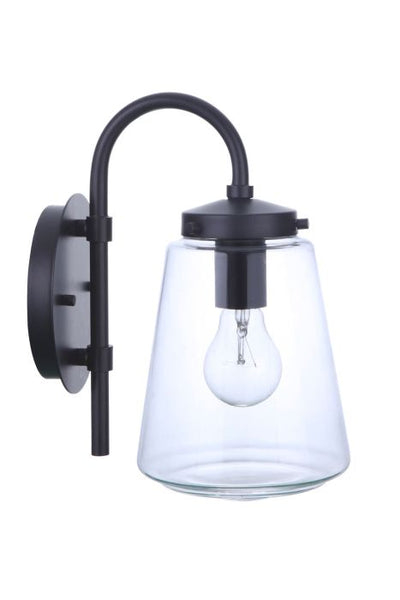 ##Antique Hardware## Laclede 1 Light Small Outdoor Wall Lantern in Midnight