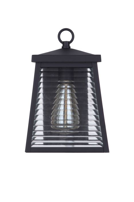 ##Antique Hardware## Armstrong 1 Light Small Outdoor Wall Lantern in Midnight