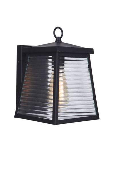 ##Antique Hardware## Armstrong 1 Light Small Outdoor Wall Lantern in Midnight