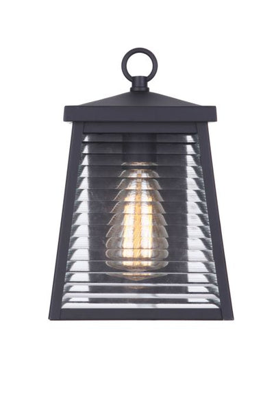 ##Antique Hardware## Armstrong 1 Light Small Outdoor Wall Lantern in Midnight