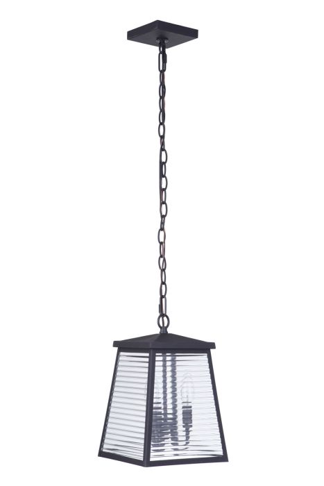 ##Antique Hardware## Armstrong 3 Light Outdoor Pendant in Midnight