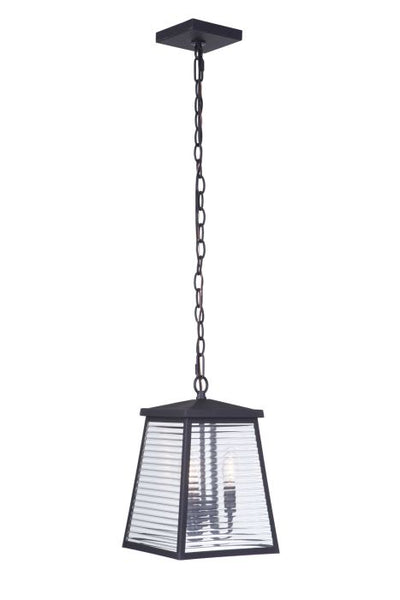 ##Antique Hardware## Armstrong 3 Light Outdoor Pendant in Midnight