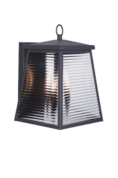 ##Antique Hardware## Armstrong 3 Light Medium Outdoor Wall Lantern in Midnight