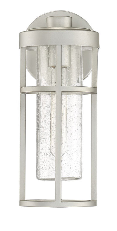 ##Antique Hardware## Encompass 1 Light Small Outdoor Wall Lantern in Satin Aluminum