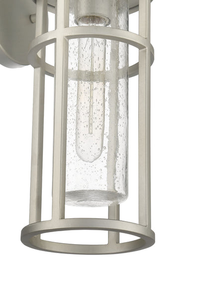 ##Antique Hardware## Encompass 1 Light Small Outdoor Wall Lantern in Satin Aluminum