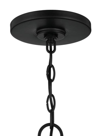 ##Antique Hardware## Encompass 1 Light Outdoor Pendant in Midnight