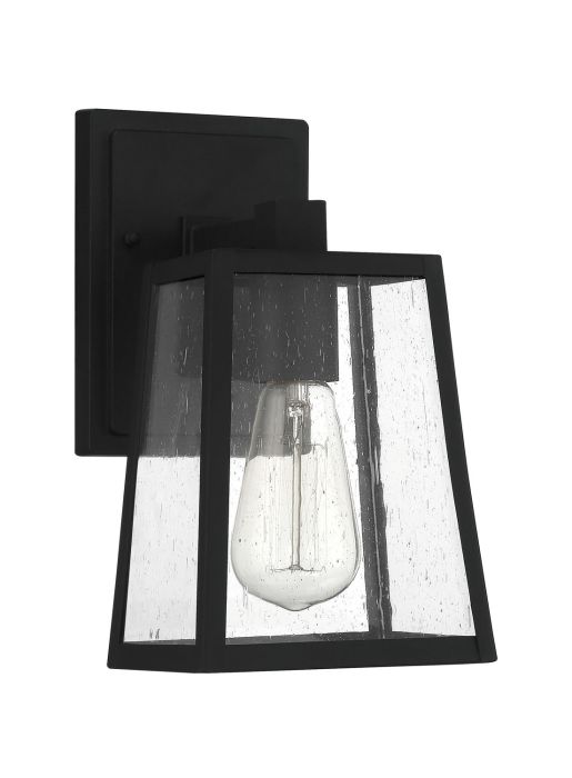 ##Antique Hardware## Dunn 1 Light Small Outdoor Wall Lantern in Textured Black