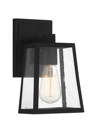 ##Antique Hardware## Dunn 1 Light Small Outdoor Wall Lantern in Textured Black