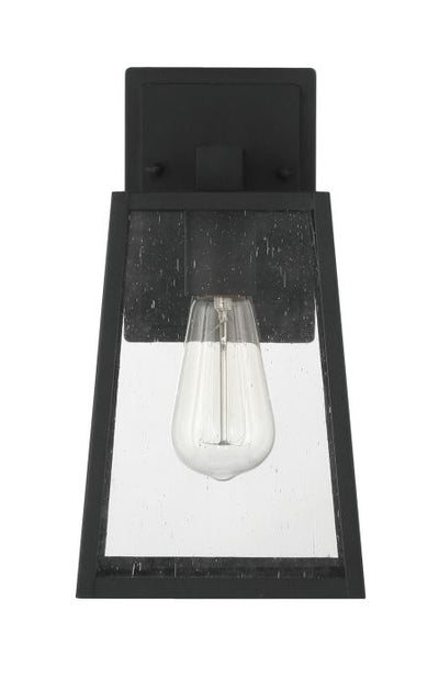 ##Antique Hardware## Dunn 1 Light Medium Outdoor Wall Lantern in Textured Black