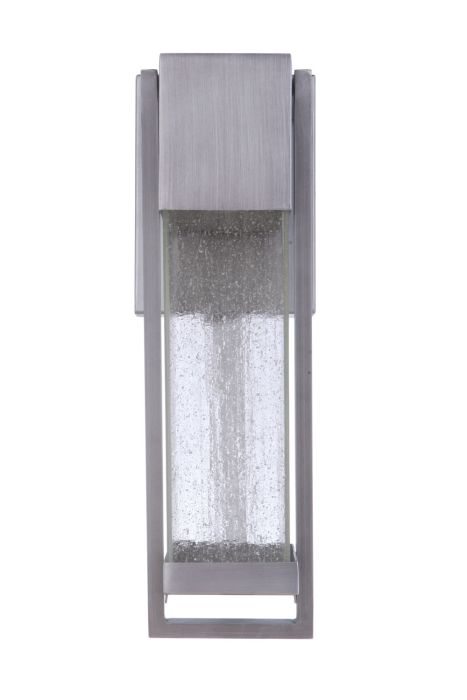 ##Antique Hardware## Bryce 1 Light Small Outdoor LED Wall Lantern in Brushed Titanium