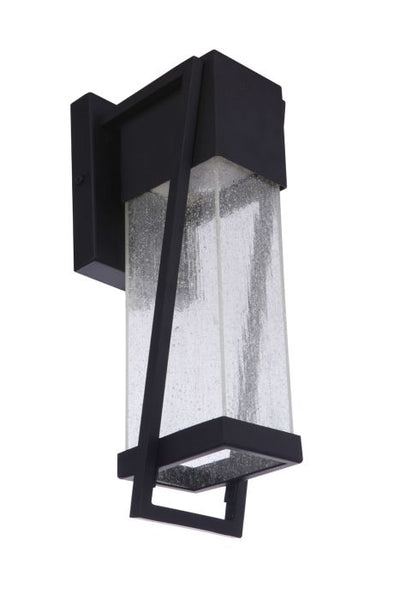 ##Antique Hardware## Bryce 1 Light Small Outdoor LED Wall Lantern in Midnight