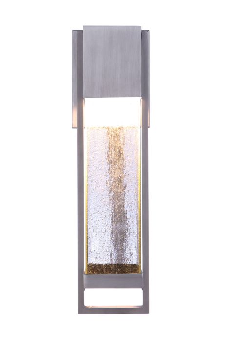 ##Antique Hardware## Bryce 1 Light Medium Outdoor LED Wall Lantern in Brushed Titanium