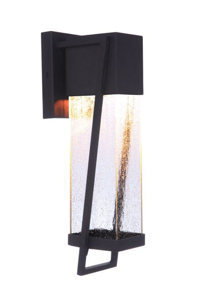 ##Antique Hardware## Bryce 1 Light Medium Outdoor LED Wall Lantern in Midnight