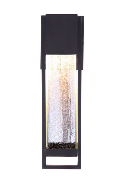 ##Antique Hardware## Bryce 1 Light Medium Outdoor LED Wall Lantern in Midnight