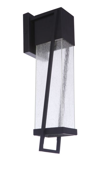 ##Antique Hardware## Bryce 1 Light Large Outdoor LED Wall Lantern in Midnight