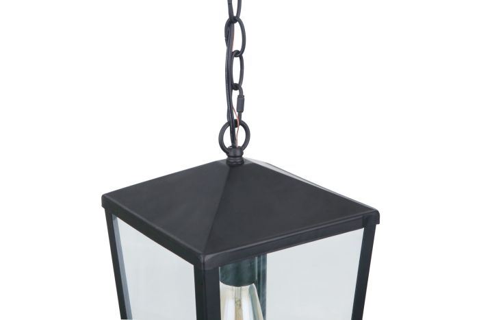 ##Antique Hardware## Olsen 1 Light Medium Outdoor Pendant in Midnight