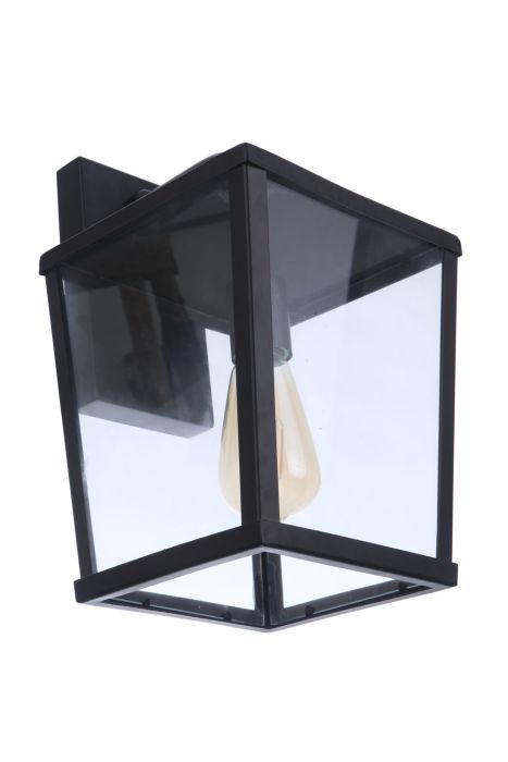 ##Antique Hardware## Olsen 1 Light Medium Outdoor Wall Lantern in Midnight