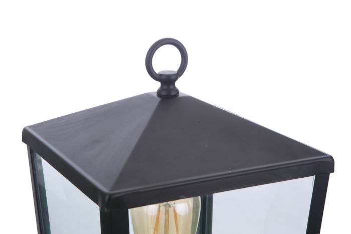 ##Antique Hardware## Olsen 1 Light Medium Outdoor Post Lantern in Midnight