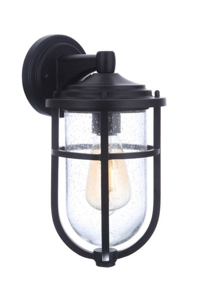 ##Antique Hardware## Voyage 1 Light Small Outdoor Wall Lantern in Midnight