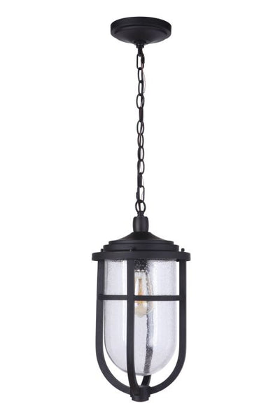 ##Antique Hardware## Voyage 1 Light Outdoor Pendant in Midnight