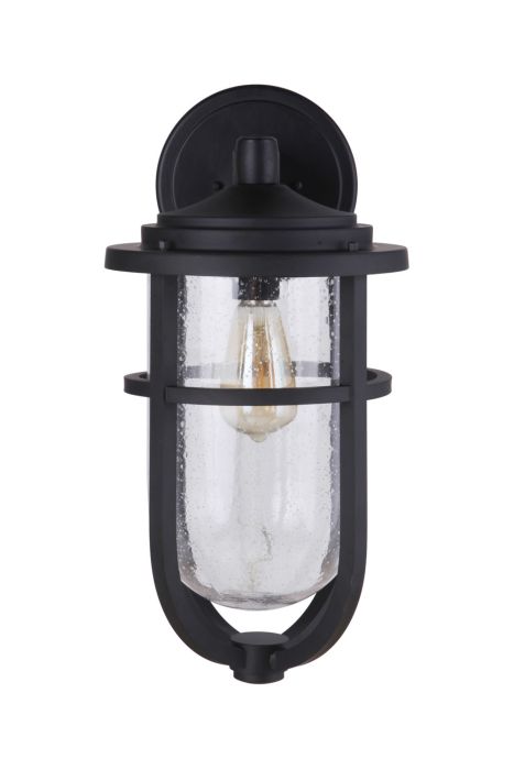 ##Antique Hardware## Voyage 1 Light Large Outdoor Wall Lantern in Midnight