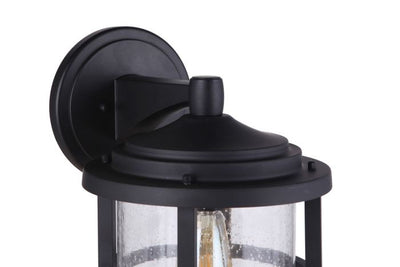 ##Antique Hardware## Voyage 1 Light Large Outdoor Wall Lantern in Midnight