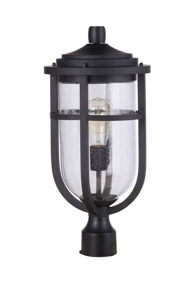 ##Antique Hardware## Voyage 1 Light Outdoor Post Lantern in Midnight