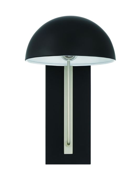 ##Antique Hardware## Kahn 1 Light Medium Outdoor Wall Lantern in Midnight/Satin Aluminum