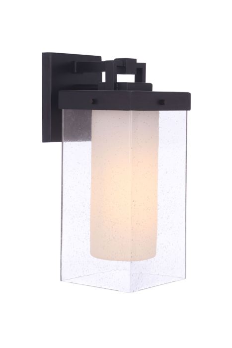 ##Antique Hardware## Hayner 1 Light Medium Outdoor Wall Lantern in Midnight