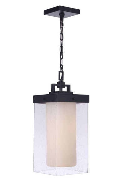 ##Antique Hardware## Hayner 1 Light Outdoor Pendant in Midnight