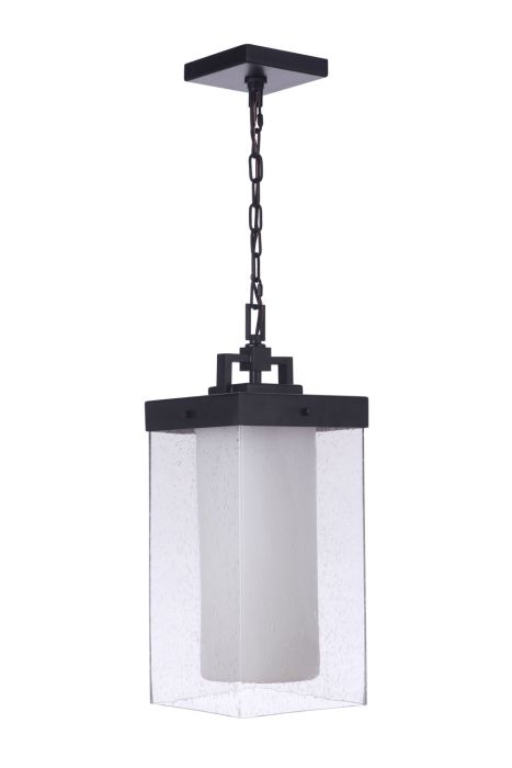 ##Antique Hardware## Hayner 1 Light Outdoor Pendant in Midnight