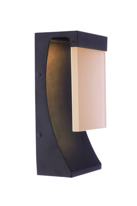 ##Antique Hardware## Vault 1 Light 12" LED Outdoor Wall Lantern in Midnight