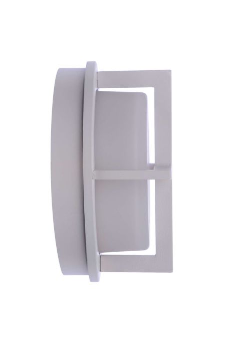 ##Antique Hardware## Outdoor Small Round Bulkhead in Textured White