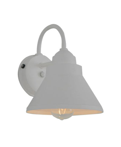 ##Antique Hardware## Resilience 1 Light Outdoor Lantern with Motion Sensor in Textured White