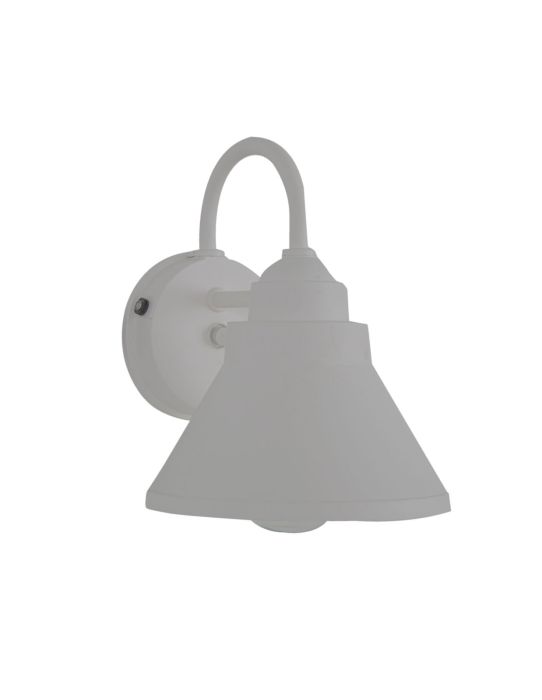 ##Antique Hardware## Resilience 1 Light Outdoor Lantern with Motion Sensor in Textured White