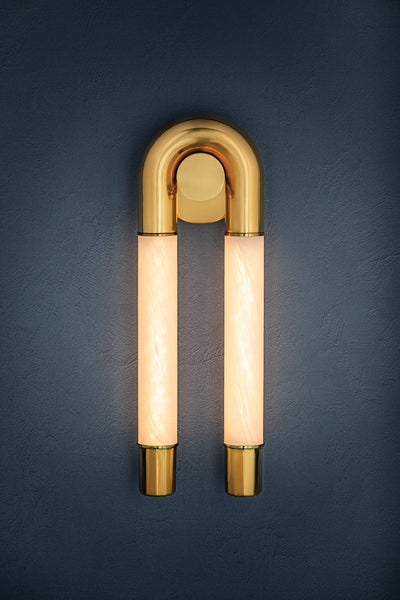 ##Antique Hardware## Zeme Wall Sconce