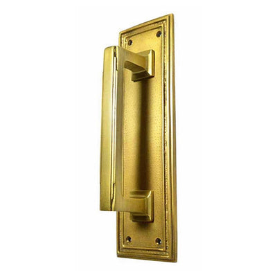 10 inch Solid Brass Classic Style Pull Plate (Several Finishes Available)