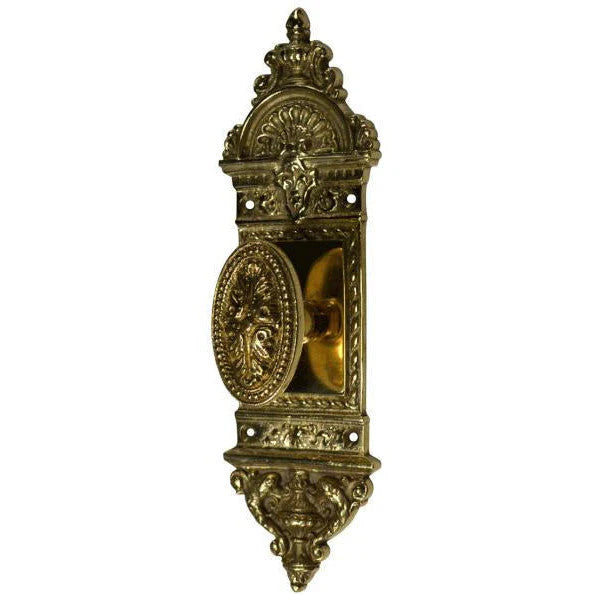 European Door Set With Beaded Style Avalon Oval Knob (Several Finishes Available)