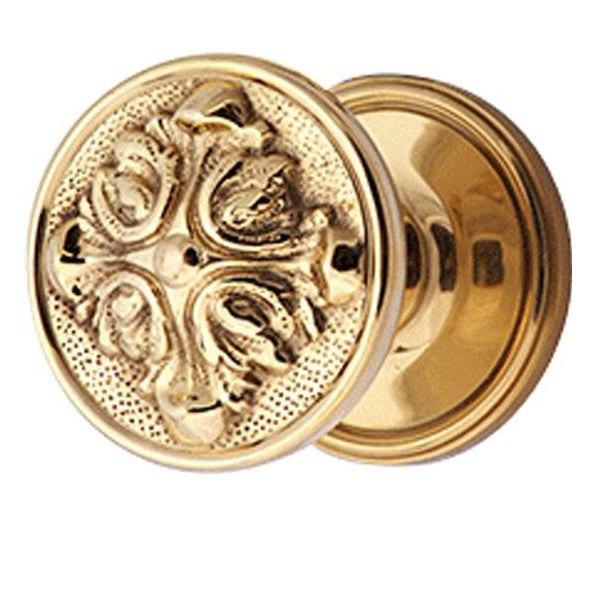 ##Antique Hardware## Traditional Rosette Door Knob Set with Romanesque Style Door Knobs (Several Finishes Available)