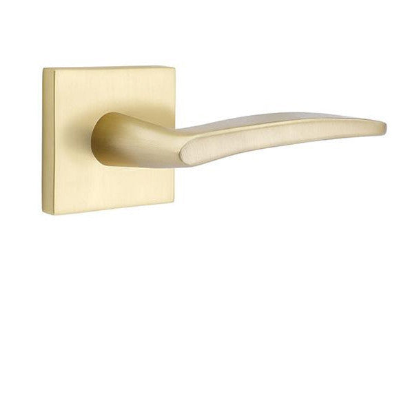 Antique Hardware Emtek Solid Brass Poseidon Lever With Square Rosette (Several Finish Options) EMTEK LEVER DOOR KNOB