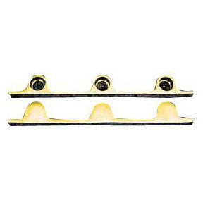 ##Antique Hardware## Pair Solid Brass Security Triple Push Bar Bracket Ends