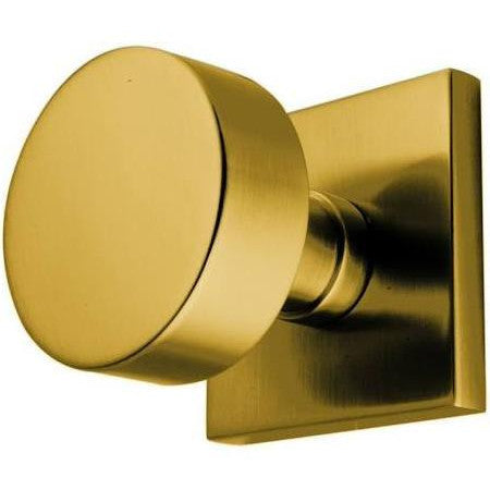 ##Antique Hardware## Solid Brass Round Door Knob Set With Square Rosette (Several Finish Options)