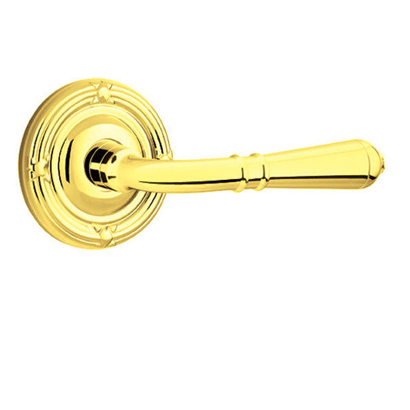 Antique Hardware Emtek Solid Brass Turino Lever With Ribbon & Reed Rosette (Many Finishes Available) EMTEK LEVER DOOR KNOB