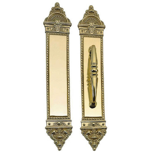 Antique Hardware 16 1/4 Inch European Style Door Pull & Push Plate Set DOOR PUSH AND PULL