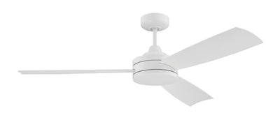 Antique Hardware 54" Inspo Indoor/Outdoor (Damp) in White w/ White Blades Ceiling Fan