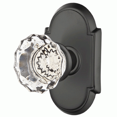 Antique Hardware Emtek Crystal Astoria Door Knob Set With # 8 Rosette (Several Finish Options) EMTEK GLASS CRYSTAL ASTORIA DOOR KNOB