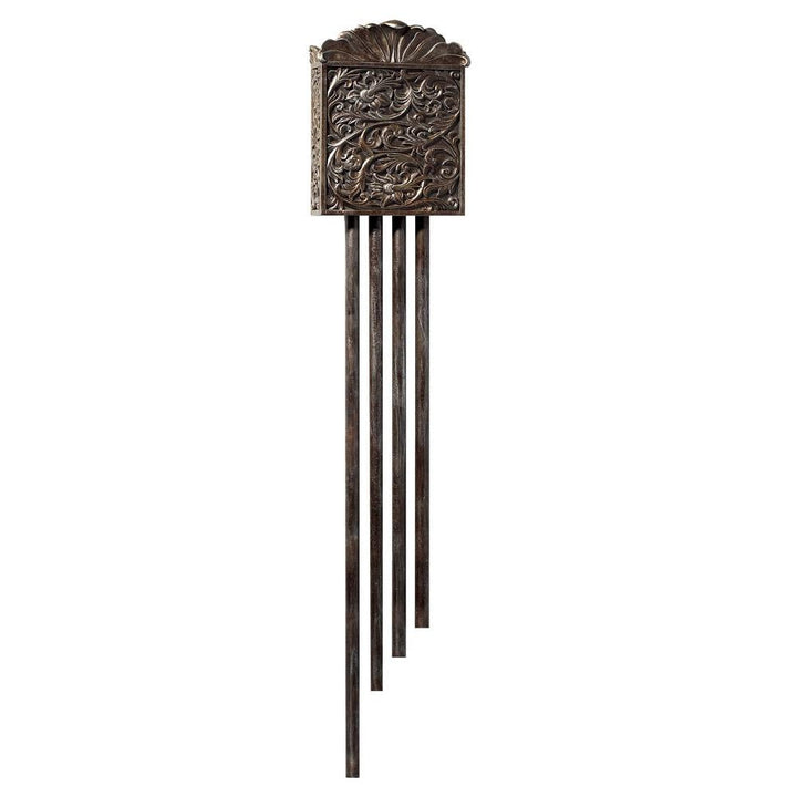 ##Antique Hardware## Westminster Carved Long Chime in Hand Painted Renaissance Crackle